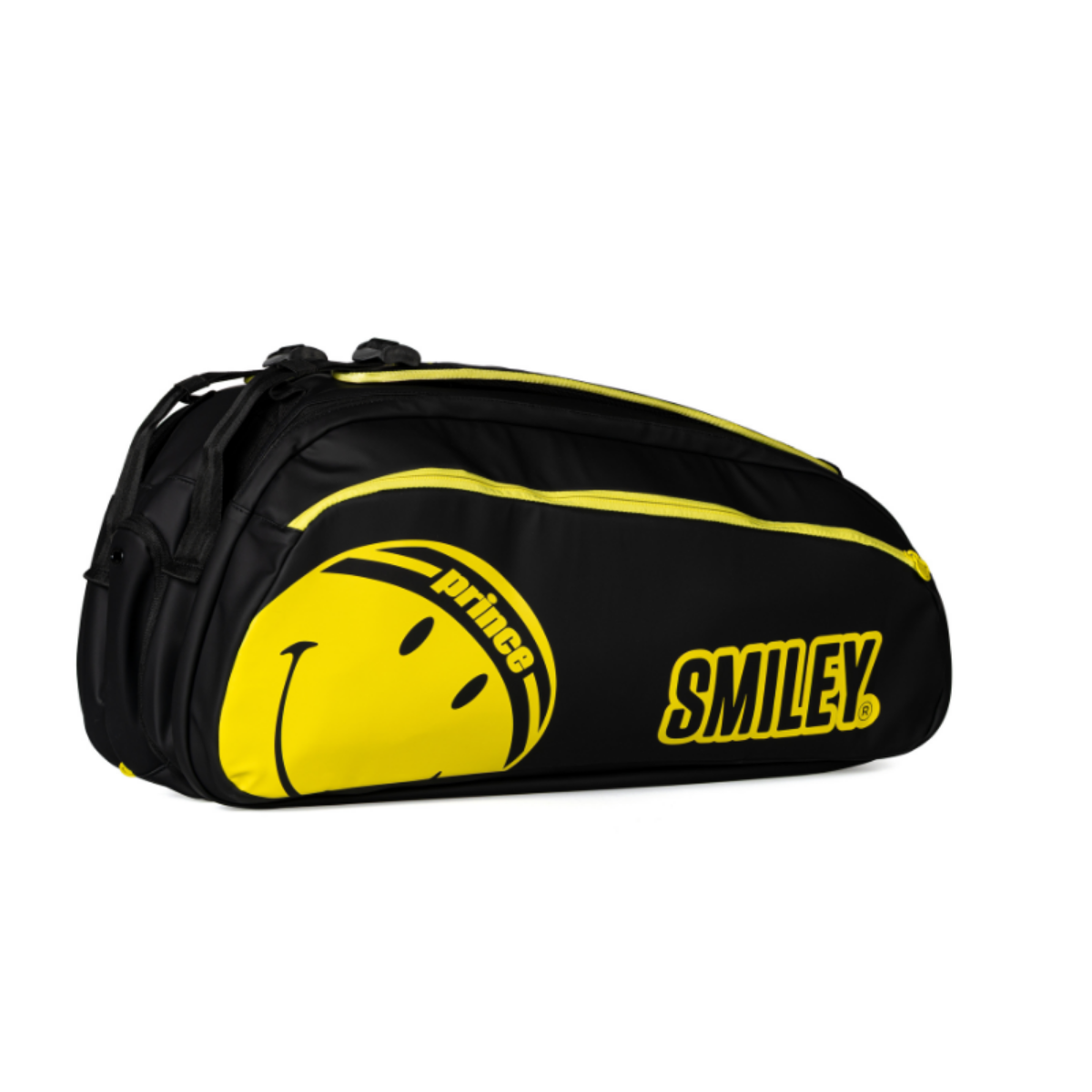 SAC DE TENNIS PRINCE x SMILEY TOUR 1 COMP - JAUNE & NOIR