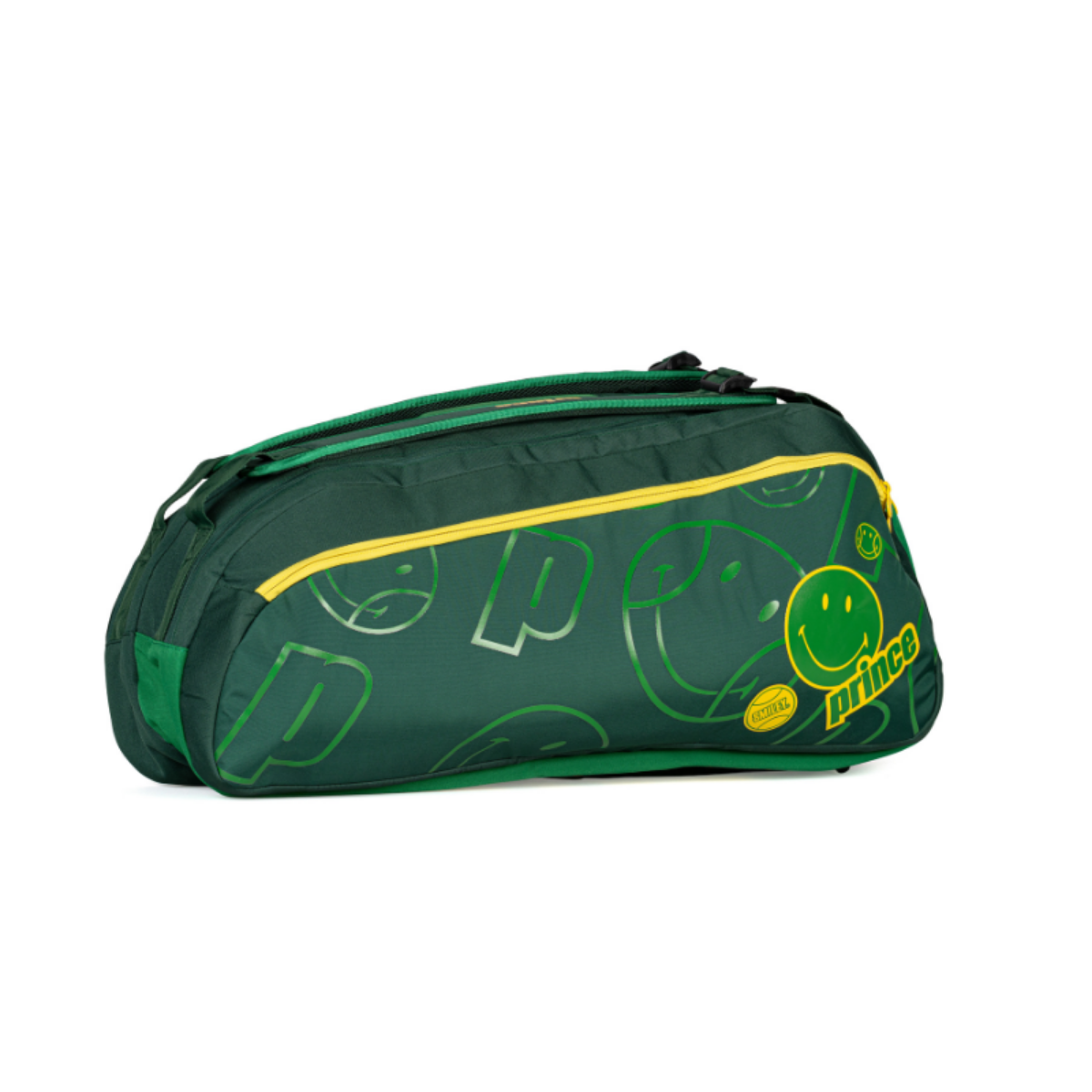 PRINCE X SMILEY TOUR 2 COMP TENNIS BAG - GREEN