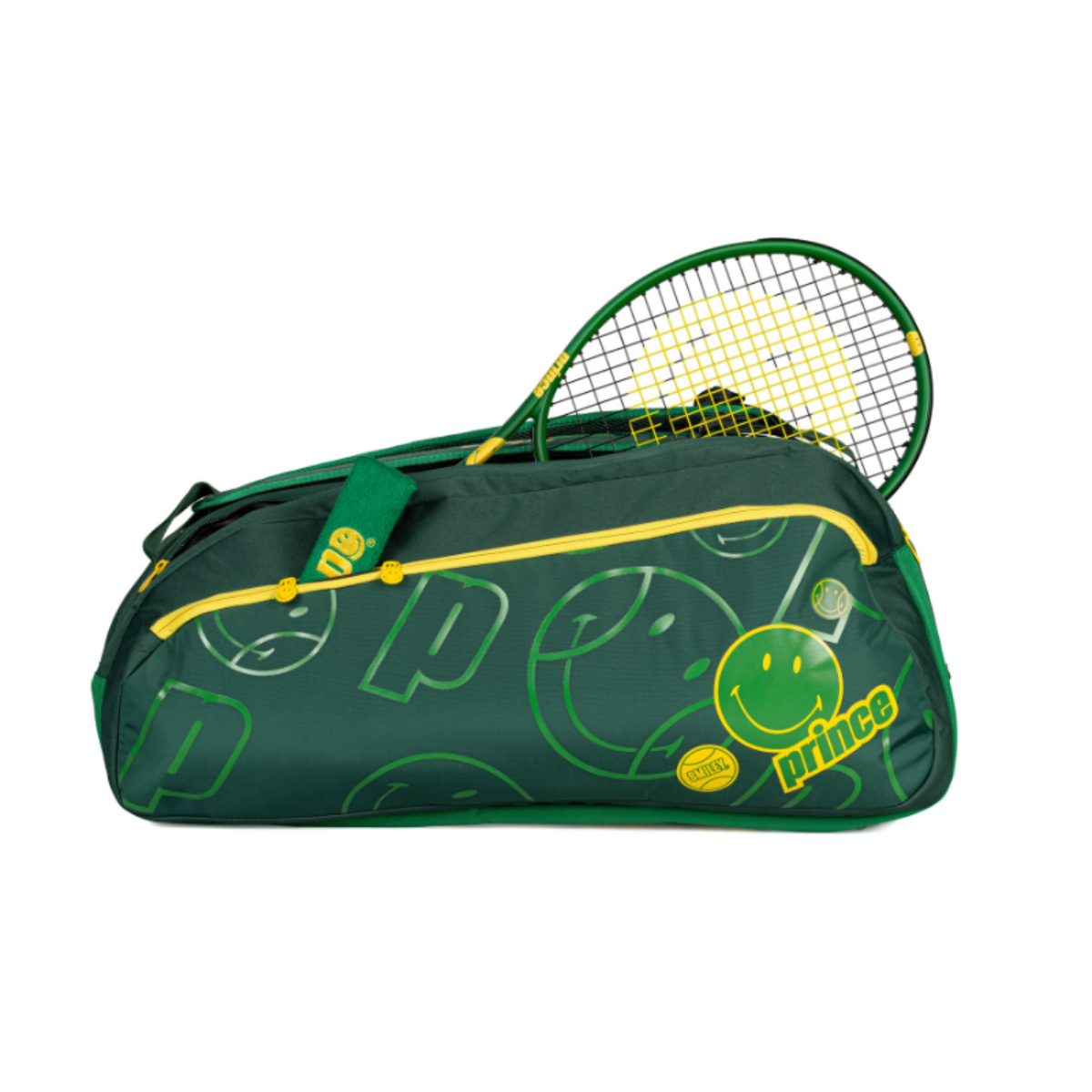 PRINCE X SMILEY TOUR 2 COMP TENNIS BAG - GREEN