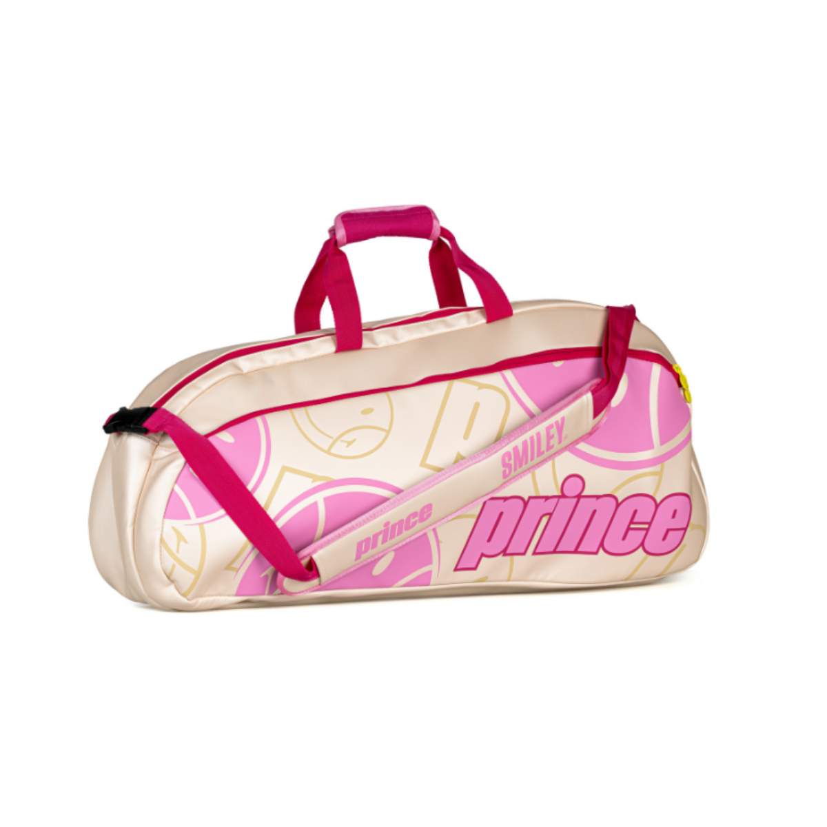 PRINCE X SMILEY TOUR 1 COMP TENNIS BAG - PINK EDITION
