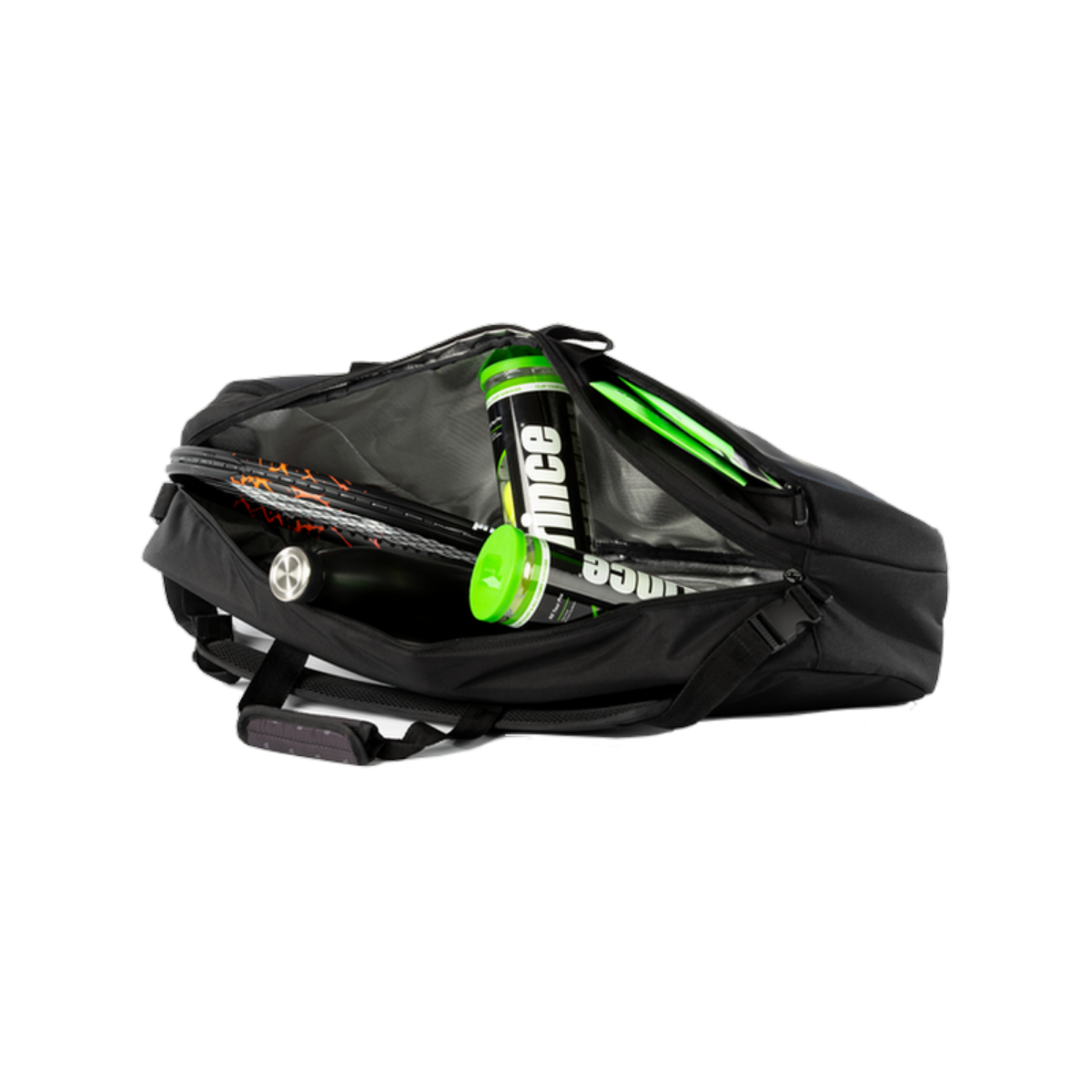 TENNIS BAG TOUR 1 COMP BLACK/POPPY RED