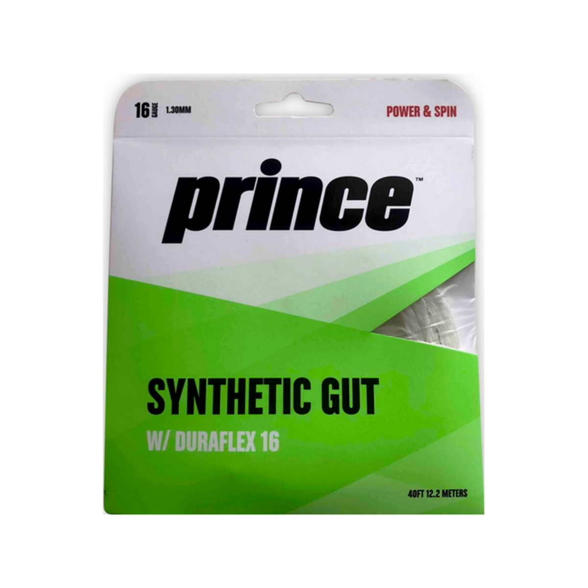 PRINCE SYNTHETIC GUT DURAFLEX WHITE (GA 16) – SET
