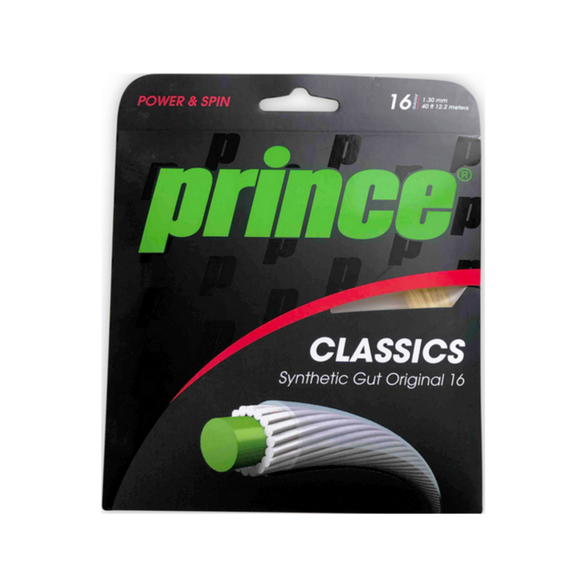 CORDAGE PRINCE SYNTHETIC GUT ORIGINAL GOLD (GA 16) - GARNITURE