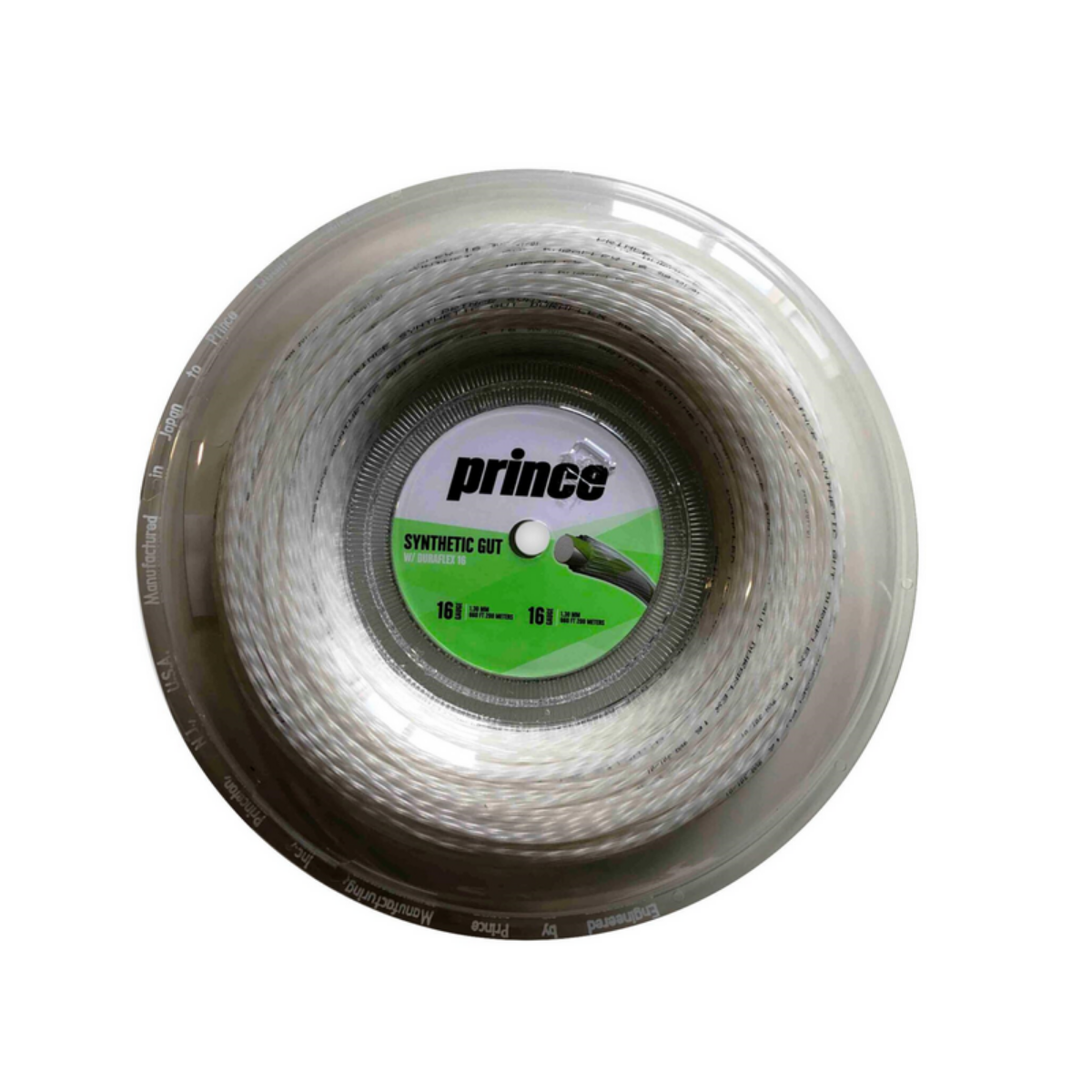 PRINCE SYNTHETIC GUT DURAFLEX WHITE (GA 16) - REEL