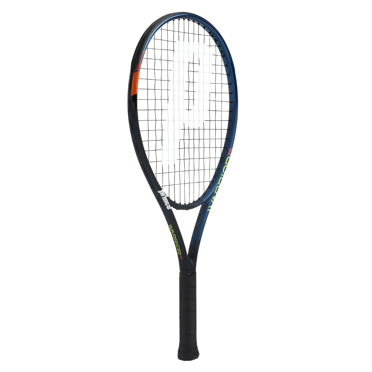 Profile view of the Prince Warrior Elite 25 Junior tennis racket