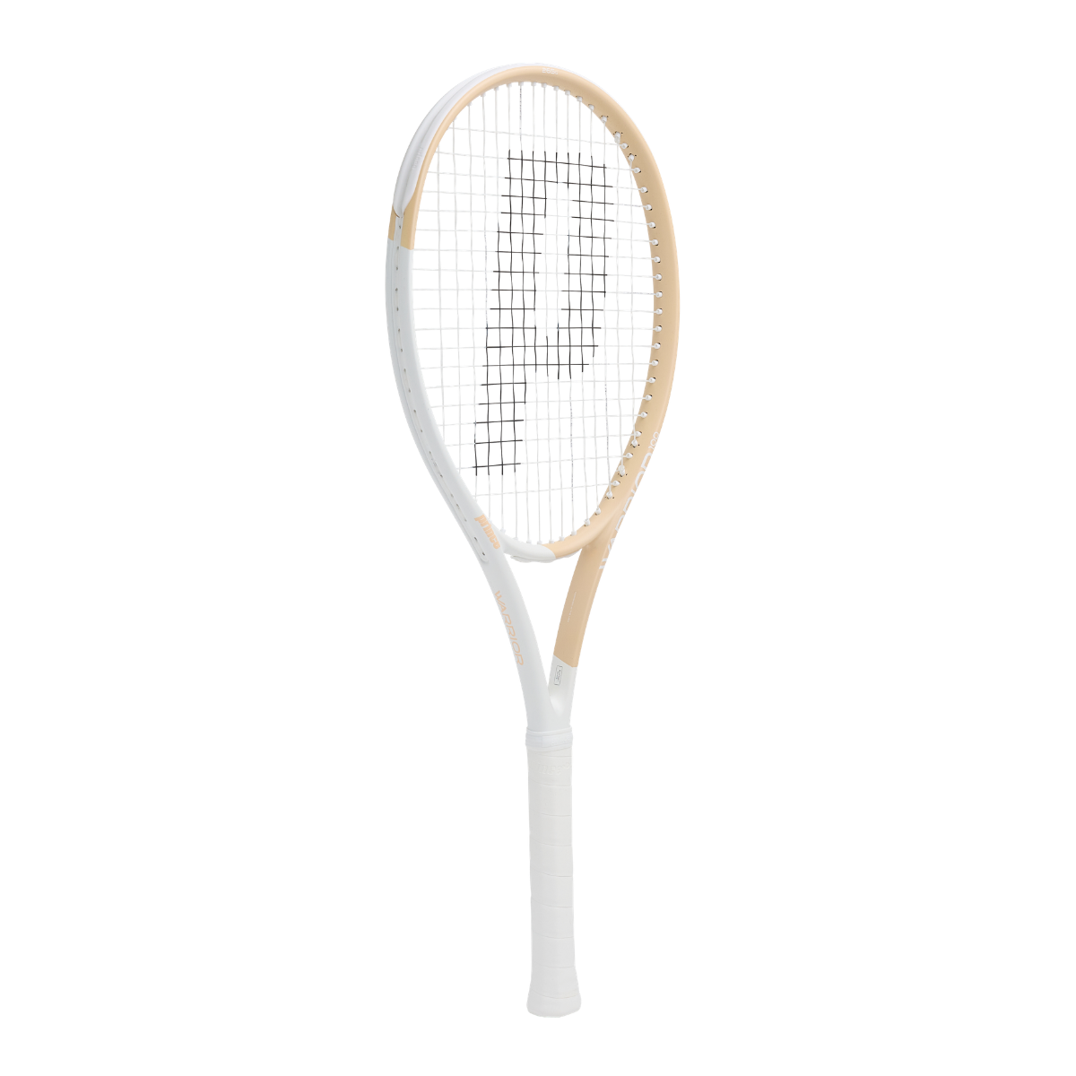 Profile view of the Prince Warrior 100 265 Pink tennis racket
