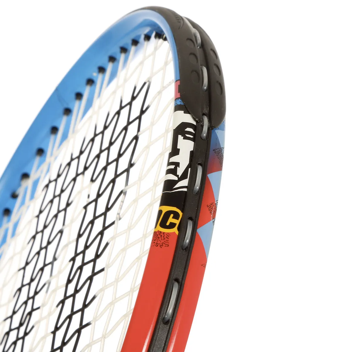 Tamis de la raquette de tennis Prince Ace Face 21 Orange Bleu