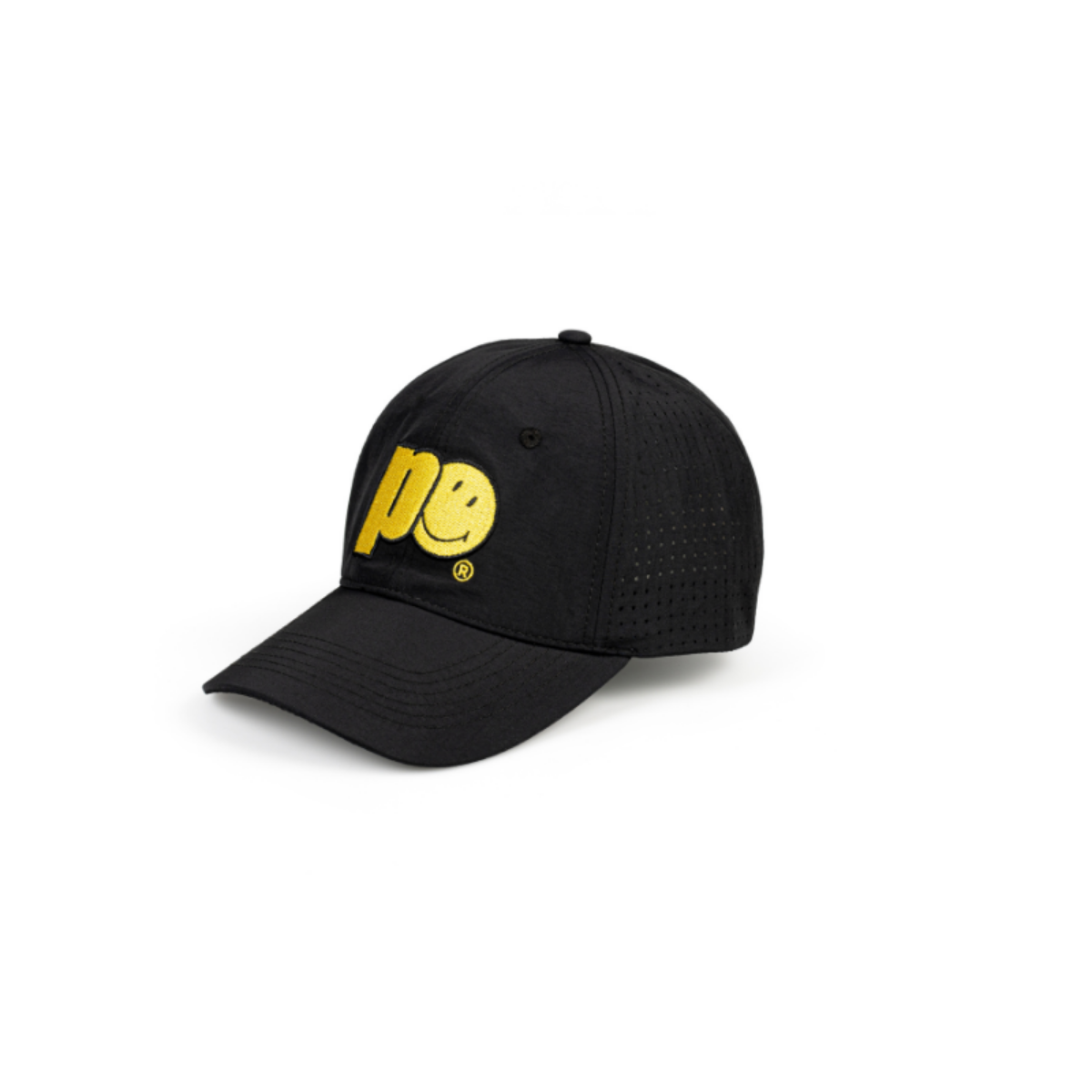 prince x smiley performance tennis cap – black & yellow