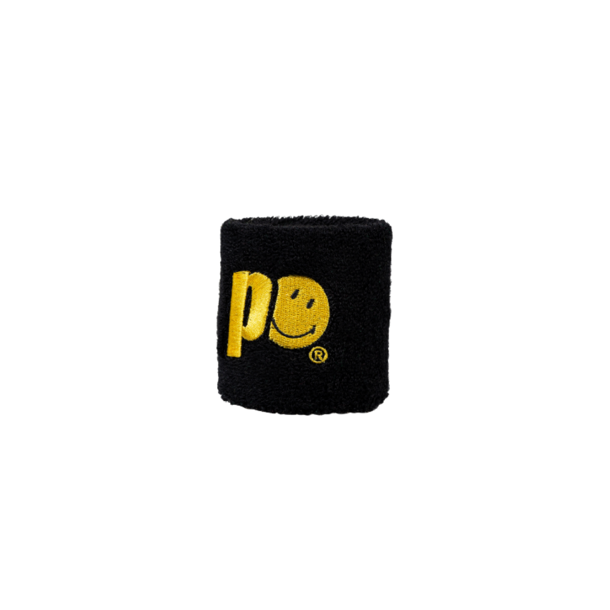 poignets éponge prince x smiley - noir (taille s)
