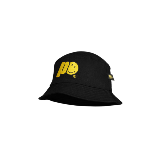 prince x smiley bucket hat – black