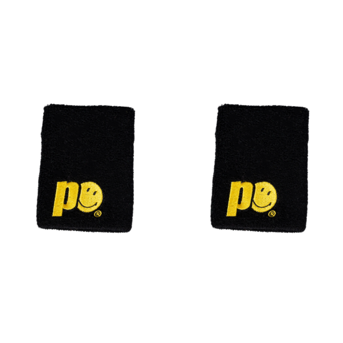 POIGNETS ÉPONGE PRINCE X SMILEY - NOIR (TAILLE L)