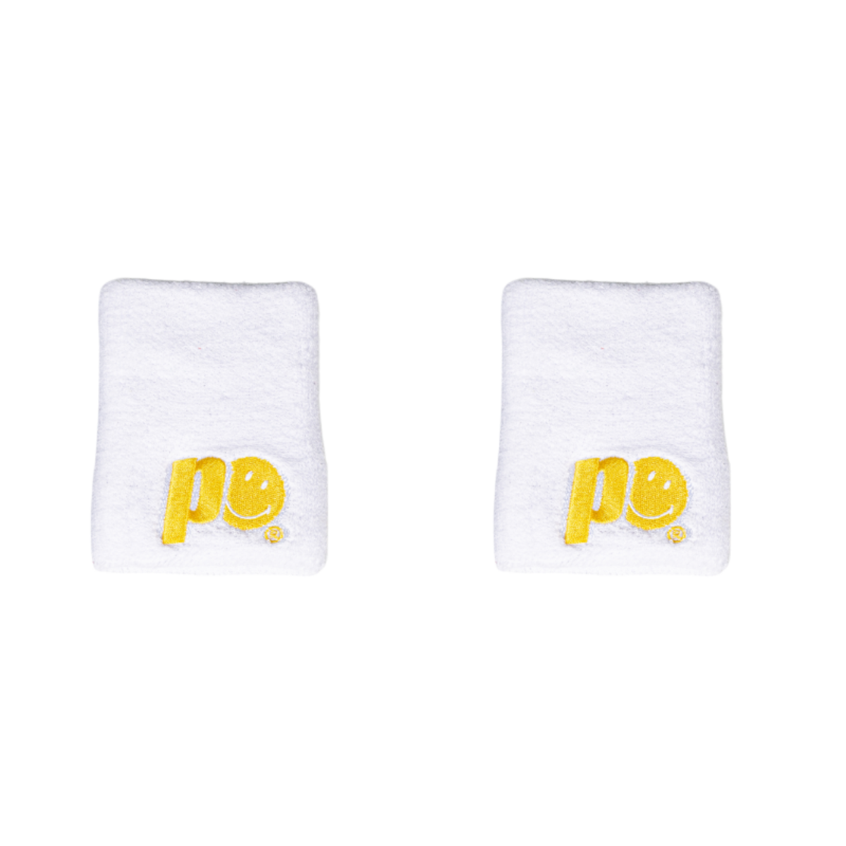 POIGNETS ÉPONGE PRINCE X SMILEY - BLANC (TAILLE L)