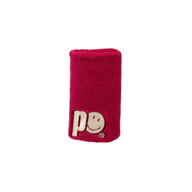 poignets éponge prince x smiley - rose (taille l)