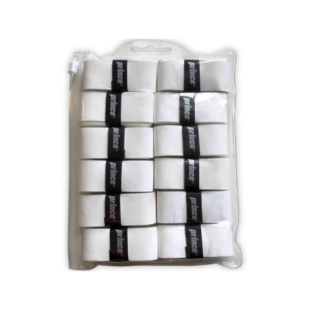 surgrip prince tacky pro - pack de 12 (blanc)