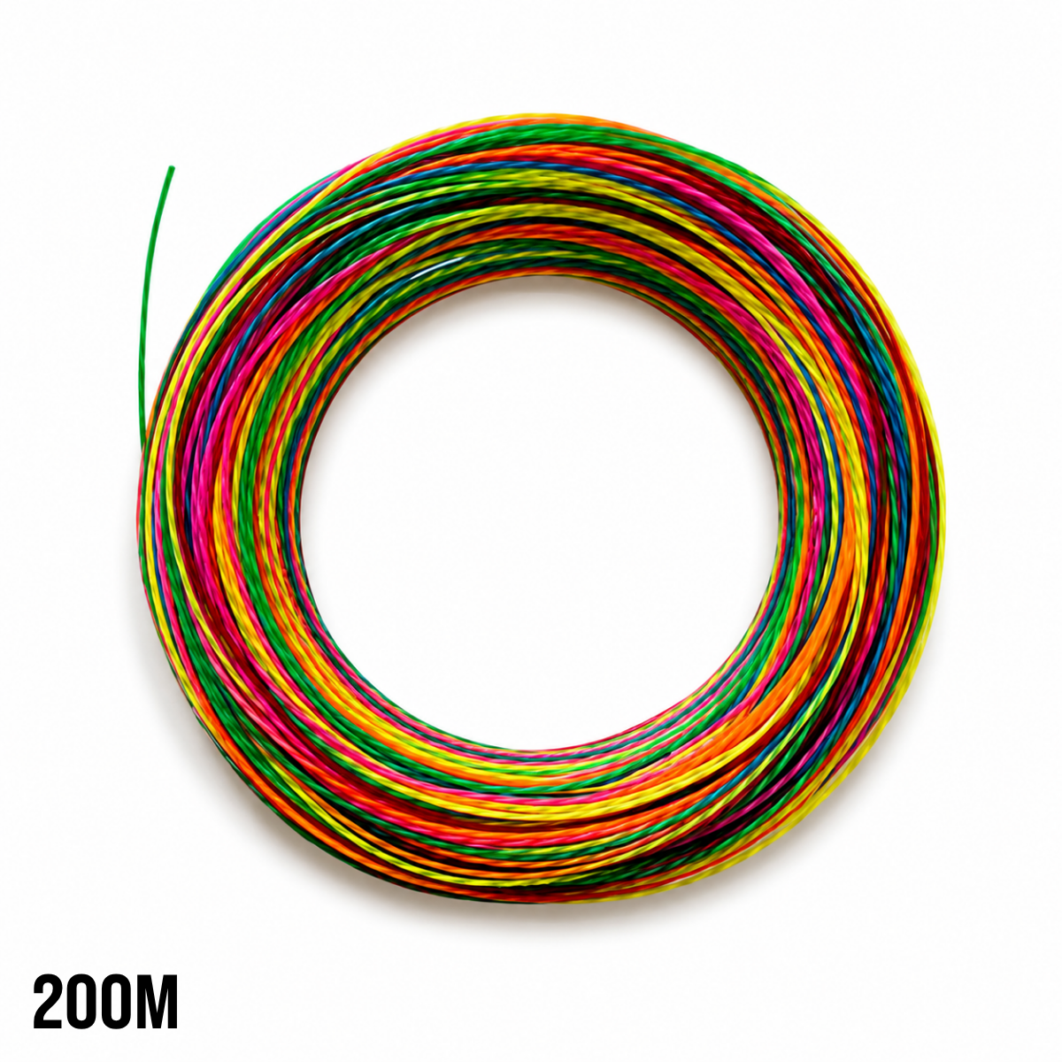 cordage prince synthetic gut duraflex ltd rainbow (ga 16) - bobine 200m